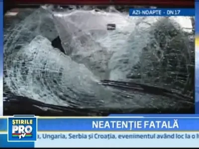 Grav accident de circulatie pe DN17! Un pieton a fost ranit grav