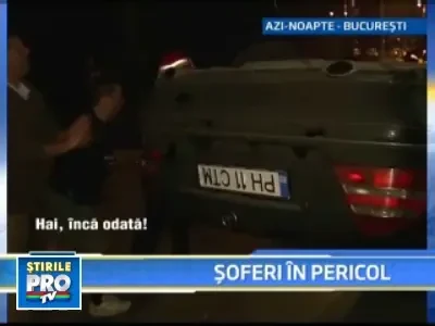 Accident grav in Capitala! A intrat cu masina in refugiul de tramvai