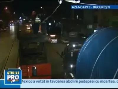 Transport "cu greutate" pe strazile din Capitala!