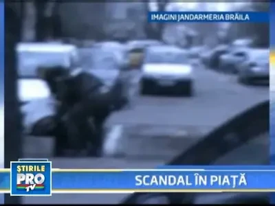 Scandal cu batai si cutite intr-o piata din Braila!