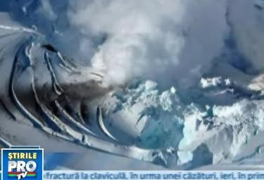 IMAGINI SPECTACULOASE: Trafic aerian blocat din cauza eruptiei unui vulcan!