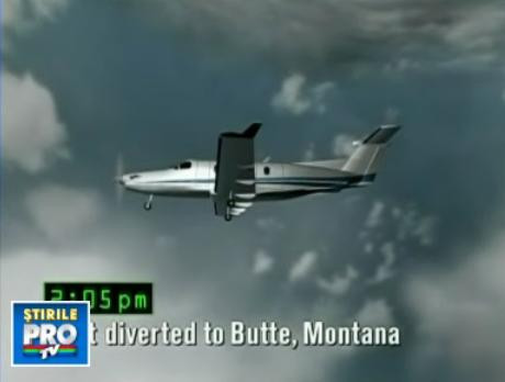 ANIMATIE: prabusirea avionului in Montana