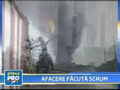 Abator si fabrica de mezeluri din Bistrita-Nasaud, mistuite de flacari