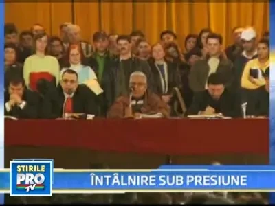 Sedinta CFR transformata in protest spontan!