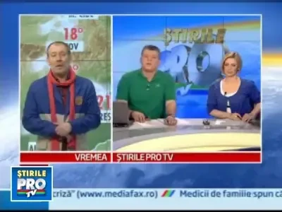 Prognoza meteo pentru urmatoarele trei zile in tara noastra