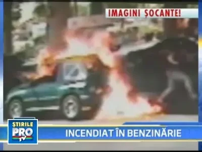Si-a aprins tigara la o benzinarie. Urmarea? Vezi VIDEO