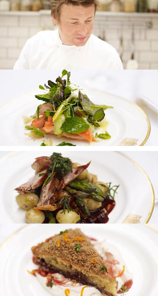 Meniul celebrului Jamie Oliver pentru summit: somon si miel cu sos de menta