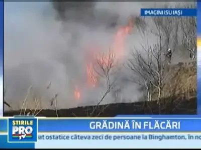 A dat foc la uscaturile de pe camp, dar era sa-si arda vecinii!