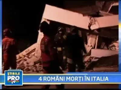 Patru romani morti in cutremurul din Italia!