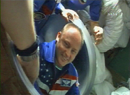 Soyuz s-a intors cu bine pe Pamant