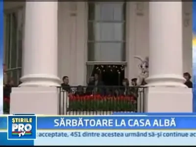 Traditie pastrata cu sfintenie la Casa Alba: rostogolirea oualor de Paste!