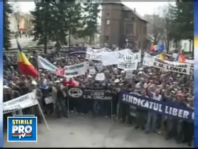 A rasunat Valea de protestele minerilor