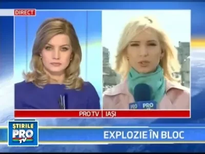 Explozie intr-un bloc din Botosani! Proprietara a fost proiectata pe geam!