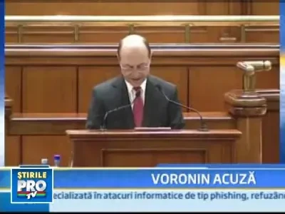 Voronin acuza din nou. De data aceasta tinta atacurilor e Traian Basescu