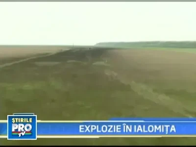 O conducta magistrala de gaze a explodat la Sintesti, judetul Ialomita