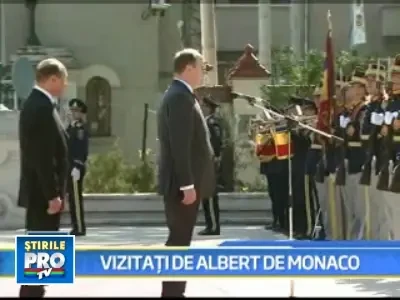 Printul Albert al II-lea de Monaco, primit de Traian Basescu la Cotroceni