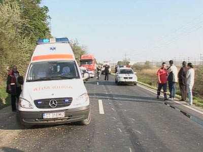 Trafic blocat pe DN 1, la Azuga, in urma unui accident rutier