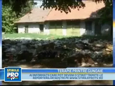 Curtea spitalului din Lugoj, groapa de gunoi! Pacientii sunt ingroziti