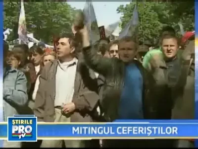 Protest CFR in Capitala! Trafic rutier ingreunat!