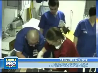 S-a dus cu un cutit sa-i ceara socoteala sotiei, insa a ajuns la spital!