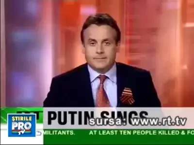 Vladimir Putin este acum si cantaret!