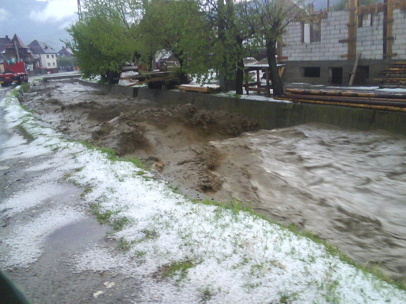Mai multe gospodarii din Bistrita-Nasaud, inundate in urma ploilor!