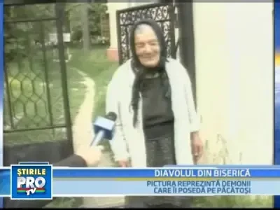 Scandal intr-o comuna din Dambovita, din cauza dracilor pictati in biserica