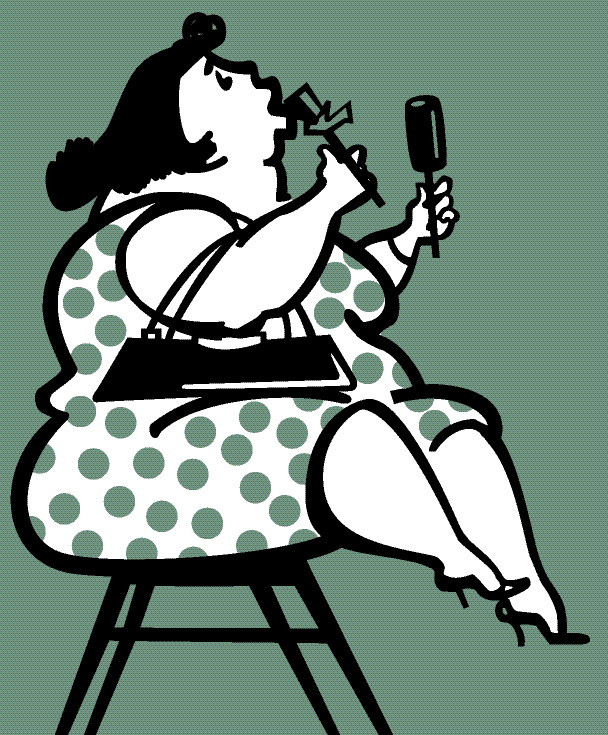 Obezele nu renunta la mancare pentru ca... se considera slabe?