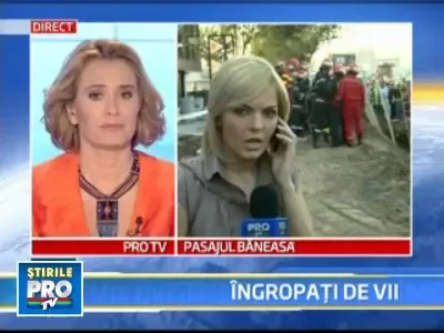 Muncitori prinsi sub un mal de pamant in Baneasa