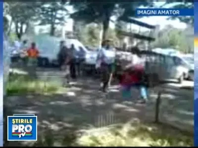 Circ intre rromi si politistii comunitari in cartierul bucurestean Salajan