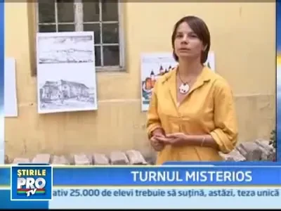 Ruinele unui turn medieval descoperite in curtea Muzeului Banatului