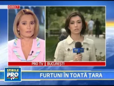 Atentionare cu cod galben pentru ploi si vijelii in 20 de judete