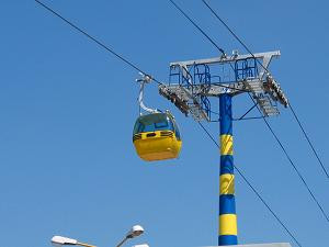 Tipete si panica la telegondola din Mamaia! Suspendati la peste 20 de metri