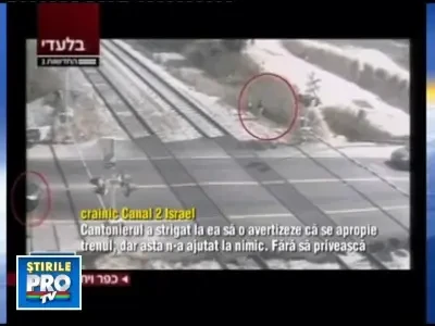 A scapat ca prin minune dupa ce a trecut trenul peste ea!