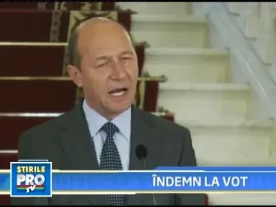 Basescu: Mergeti la vot din respect pentru Uniunea Europeana!