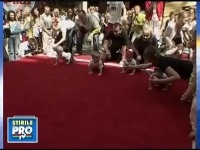 25 de bebelusi s-au intrecut la traditionala cursa de-a busilea!