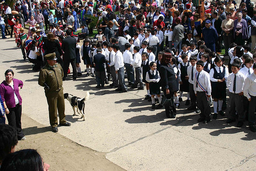 Batai intre profesorii din Chile si politisti!