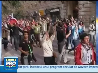 Batai intre profesorii din Chile si politisti!