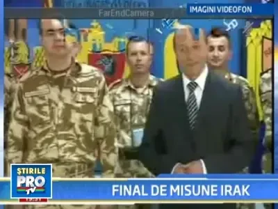 Traian Basescu prezent la ceremonia retragerii trupelor romane din Irak