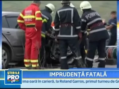Accident infiorator la Turda. Sotia soferului vinovat a murit pe loc!