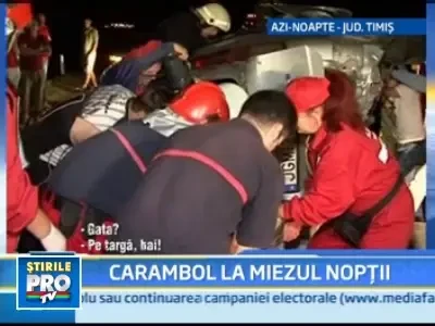 A facut prapad pe o sosea din Timis fiindca era prea grabita la volan!