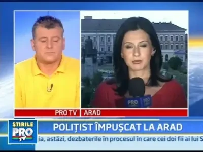 Politist in stare grava dupa ce a fost impuscat in timpul unei interventii