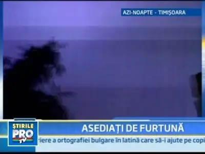 Dupa canicula, a venit potopul in Timis!