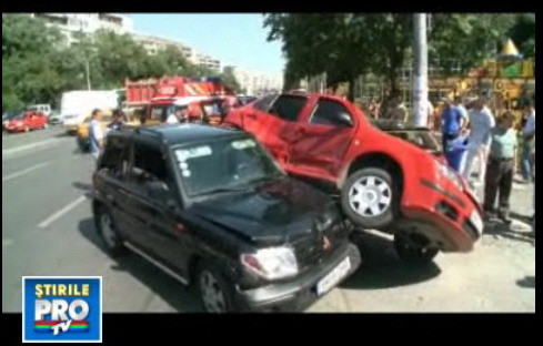 Cascadorie nedorita pe patru roti! VEZI VIDEO