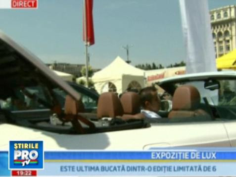 Expozitie de lux cu masini de sute de mii de euro, in Bucuresti