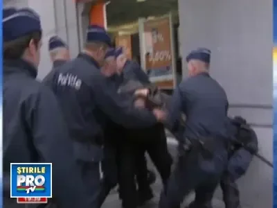 Au protestat cu tractoare pe strazile din Bruxelles!