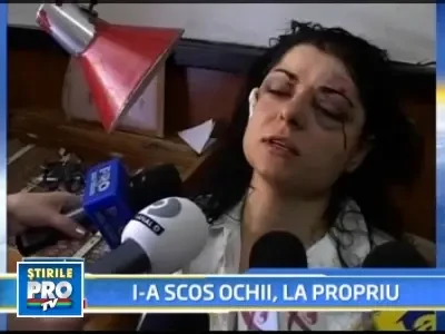 I-a scos ochiul sotiei pentru ca aceasta voia sa divorteze!