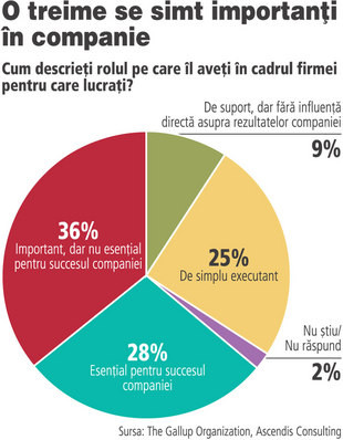 Angajatii romani se simt simpli executanti in companie