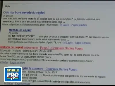 Profesorii dau "examen" la prins elevi care copiaza