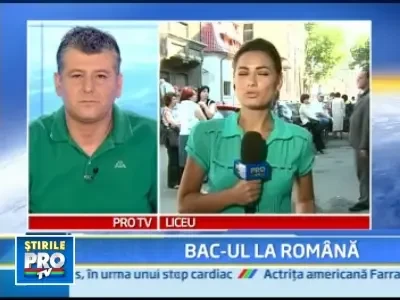 Emotii pentru absolventii de liceu! Astazi se da proba scrisa la romana